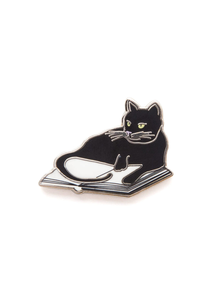 Bookstore Cats enamel pin