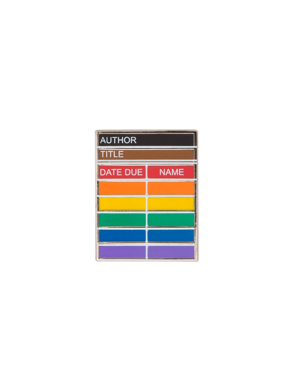 Library Card Pride enamel pin — Out of Print