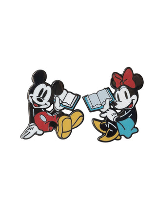 Disney Mickey Mouse and Minnie Mouse enamel pin set