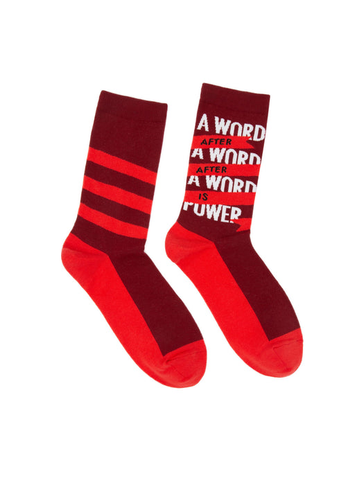 A Word is Power - Margaret Atwood socks