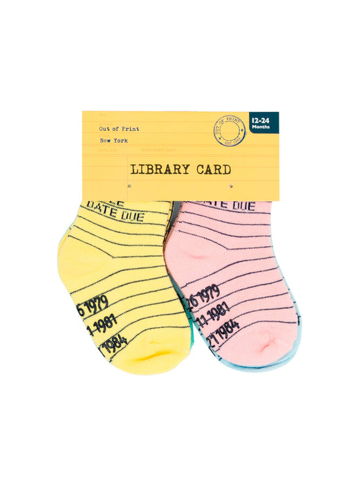 Library Card Children's Socks (4-pack)