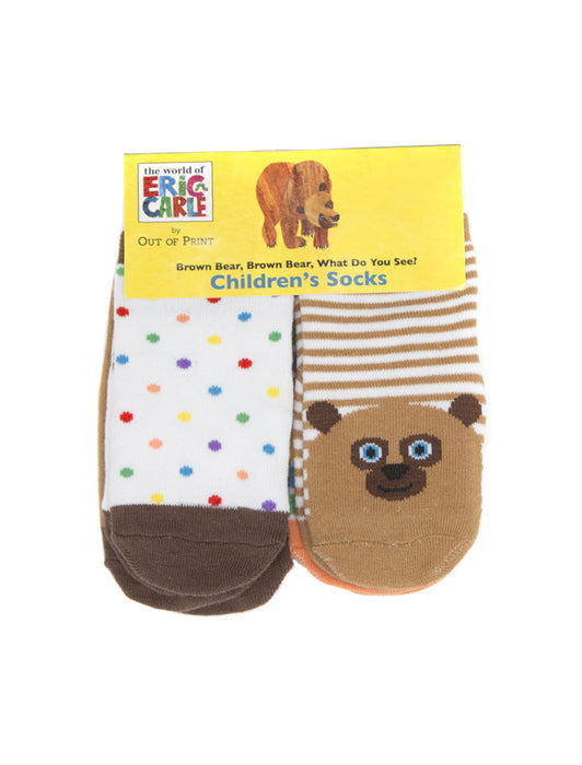 World of Eric Carle Brown Bear, Brown Bear, What Do You See? Children's Socks (4-pack)