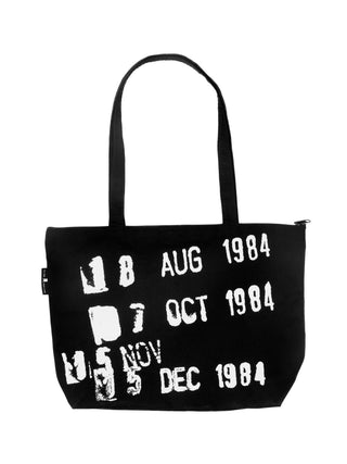 Library Stamp zippered market tote