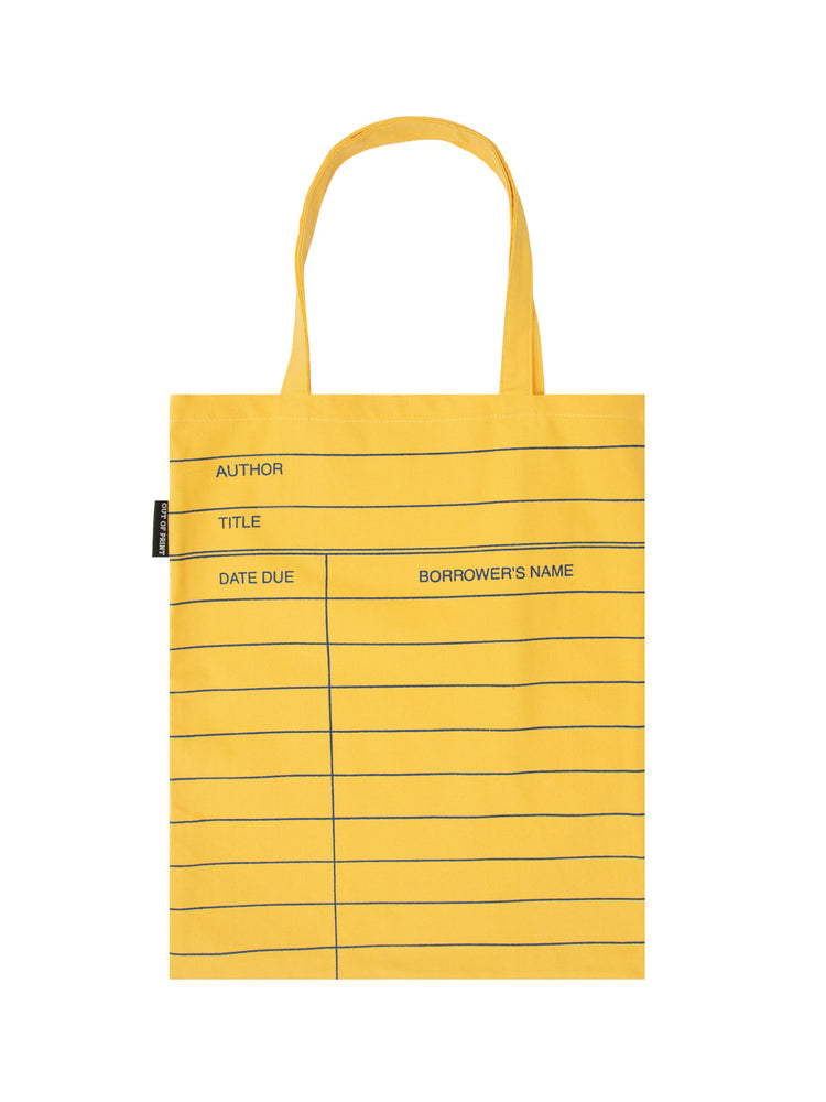 library tote bag, library return card value book bag