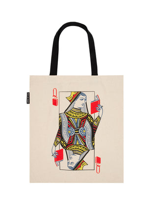 Queen of Books tote bag