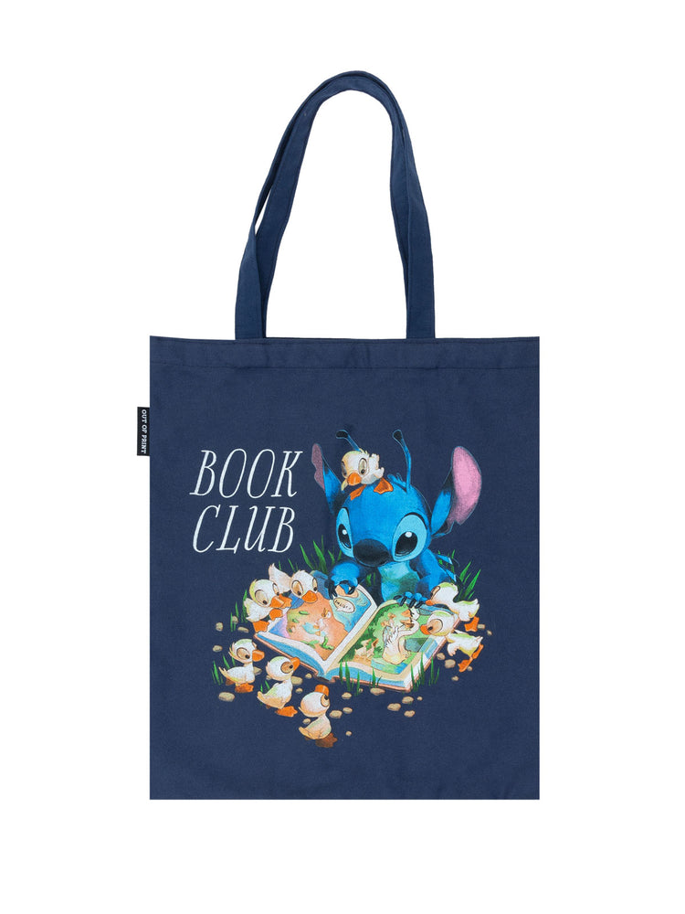Disney Stitch Book Club tote bag