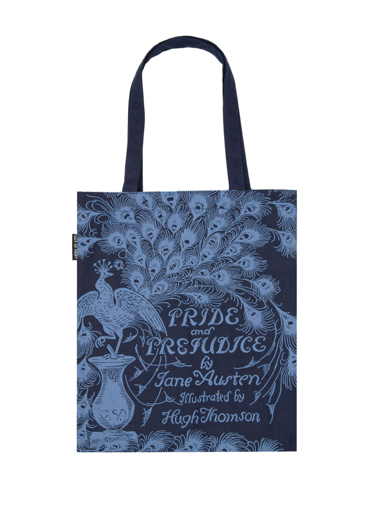 Pride and Prejudice navy tote bag — Out of Print