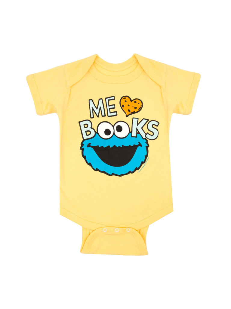 Cookie Monster Mens Onesie 2xl Cookie Monster Me Love Books Baby
