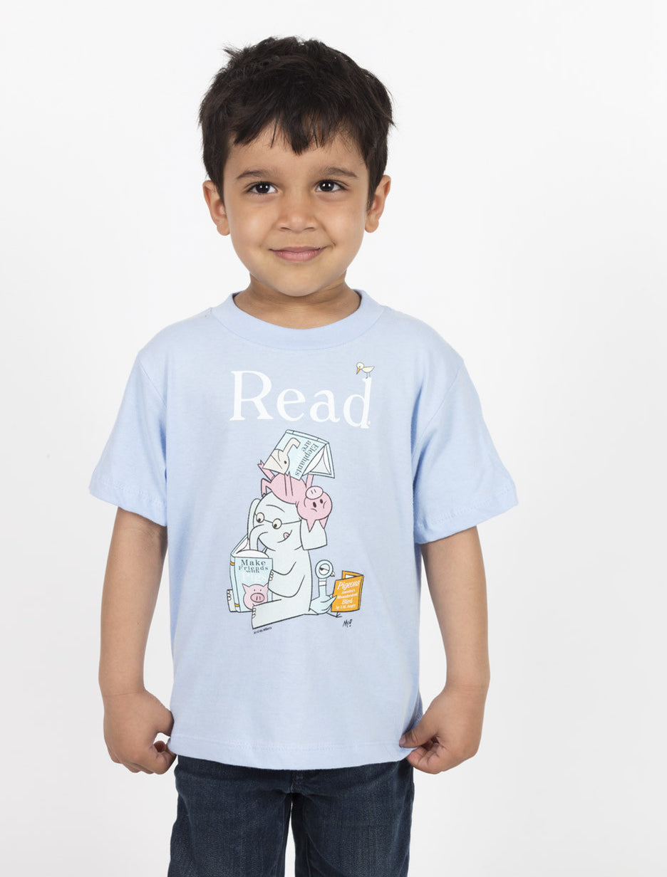 Elephant and Piggie Read kids book tshirt — Out of Print