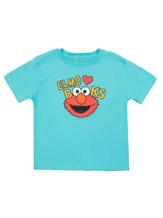 Sesame Street Elmo Loves Books Kids' T-Shirt