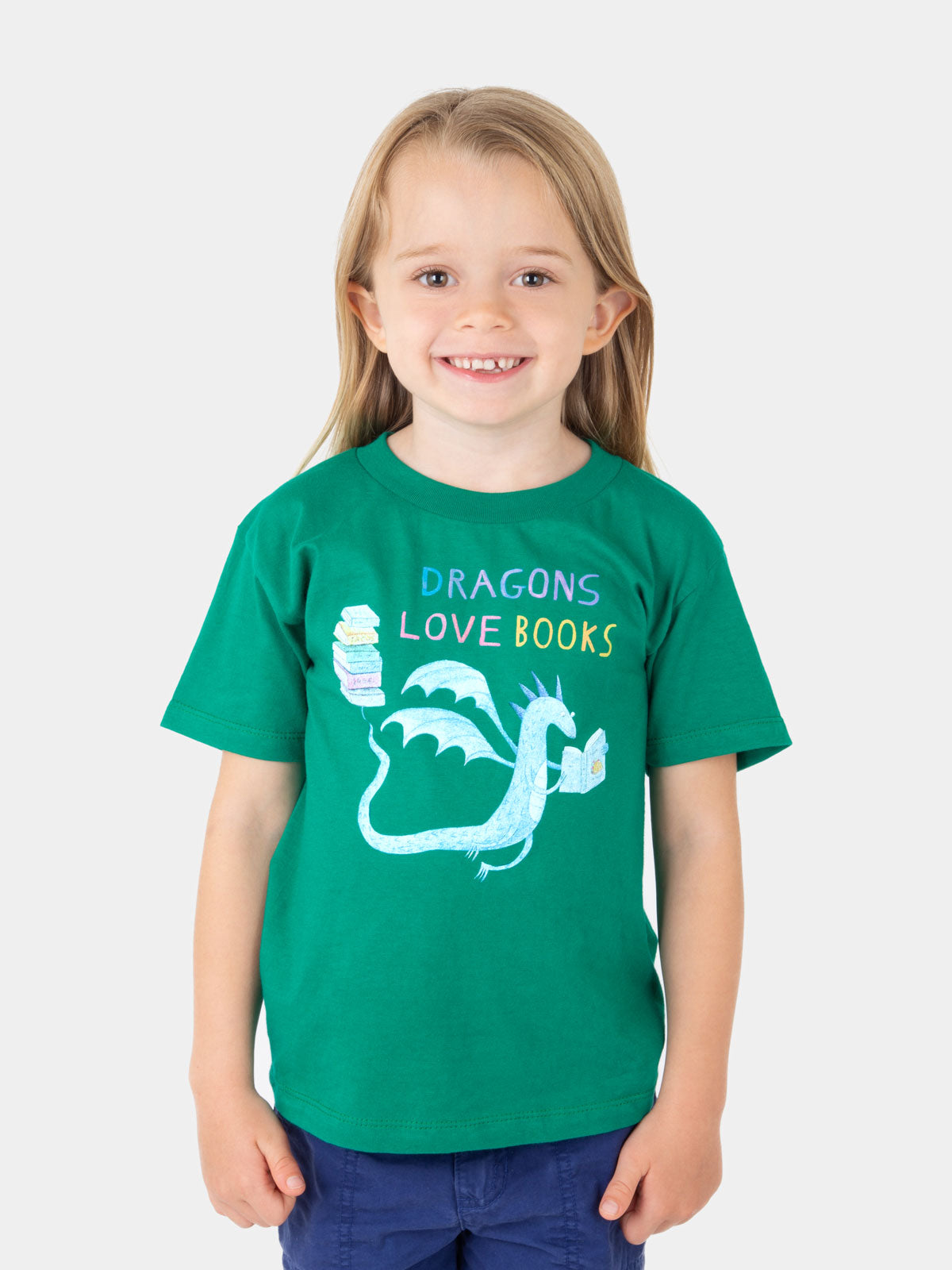 Dragons Love Books unisex book t-shirt — Out of Print