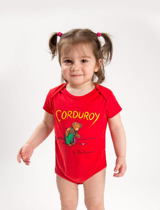 Corduroy baby bodysuit